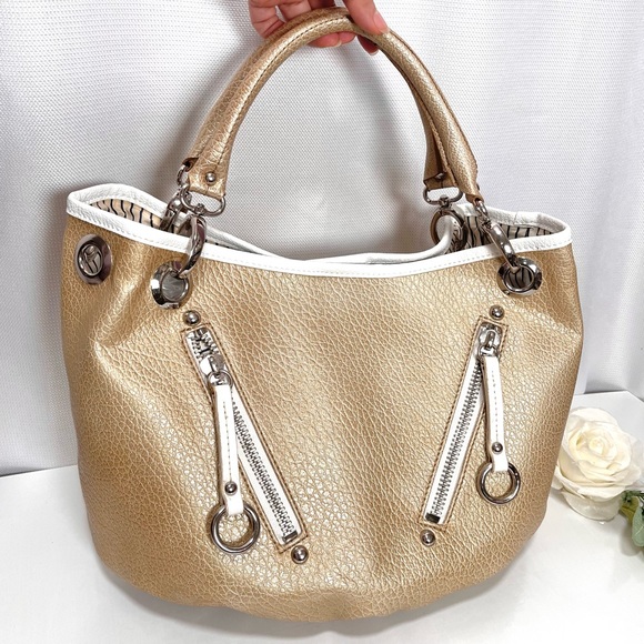 Nine West Bags Vintage Nine West Gold Shimmering Shoulder Bag Purse